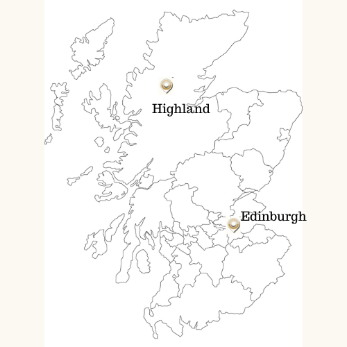 Map of Scotland Rambling Adventurista
