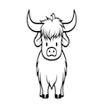 Highland Cow Icon; travel guide to the Highlands