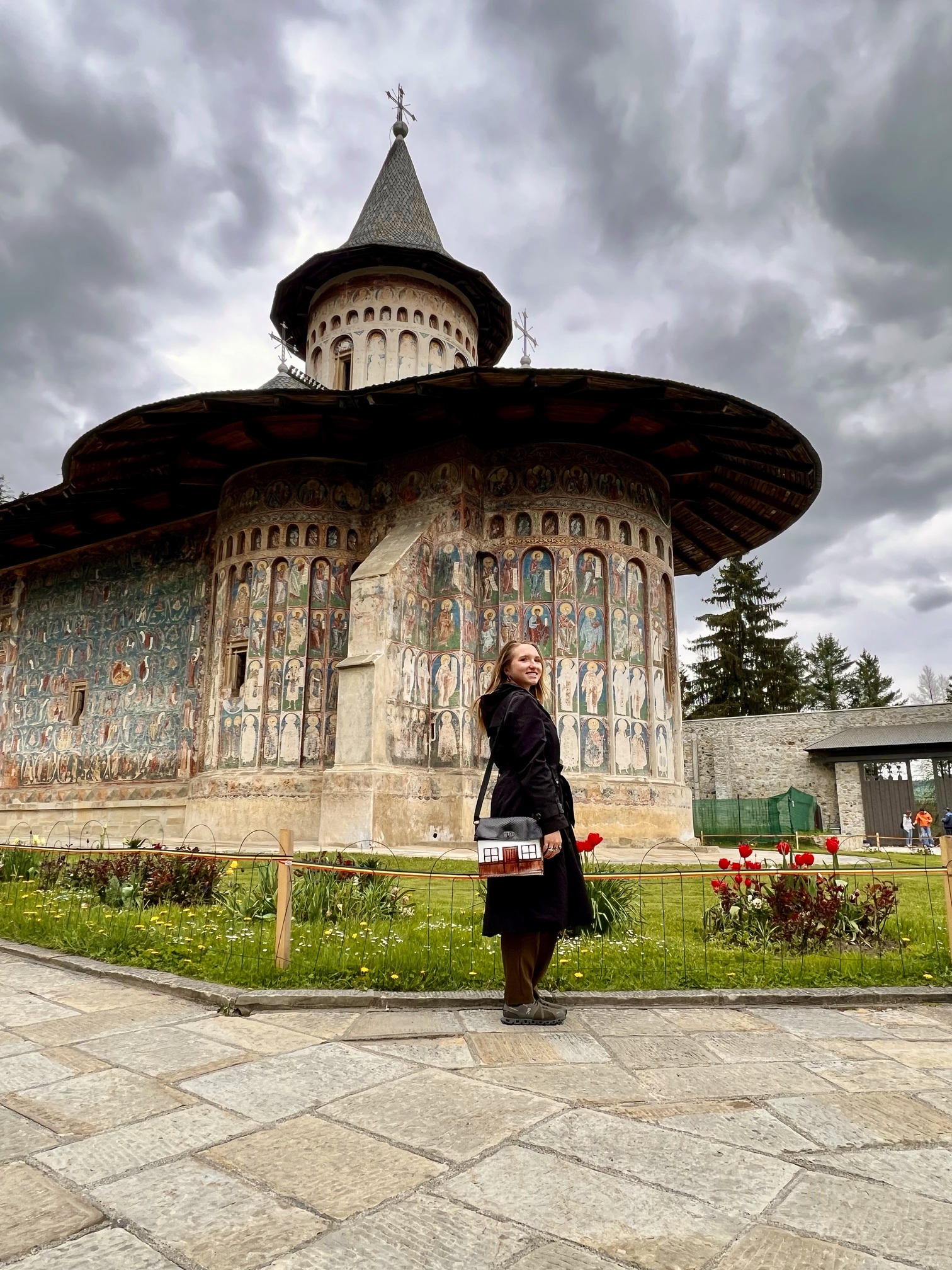 Captivating frescoes at the painted monasteries of Bucovina, showcasing vibrant religious artwork and UNESCO World Heritage site beauty in Romania.