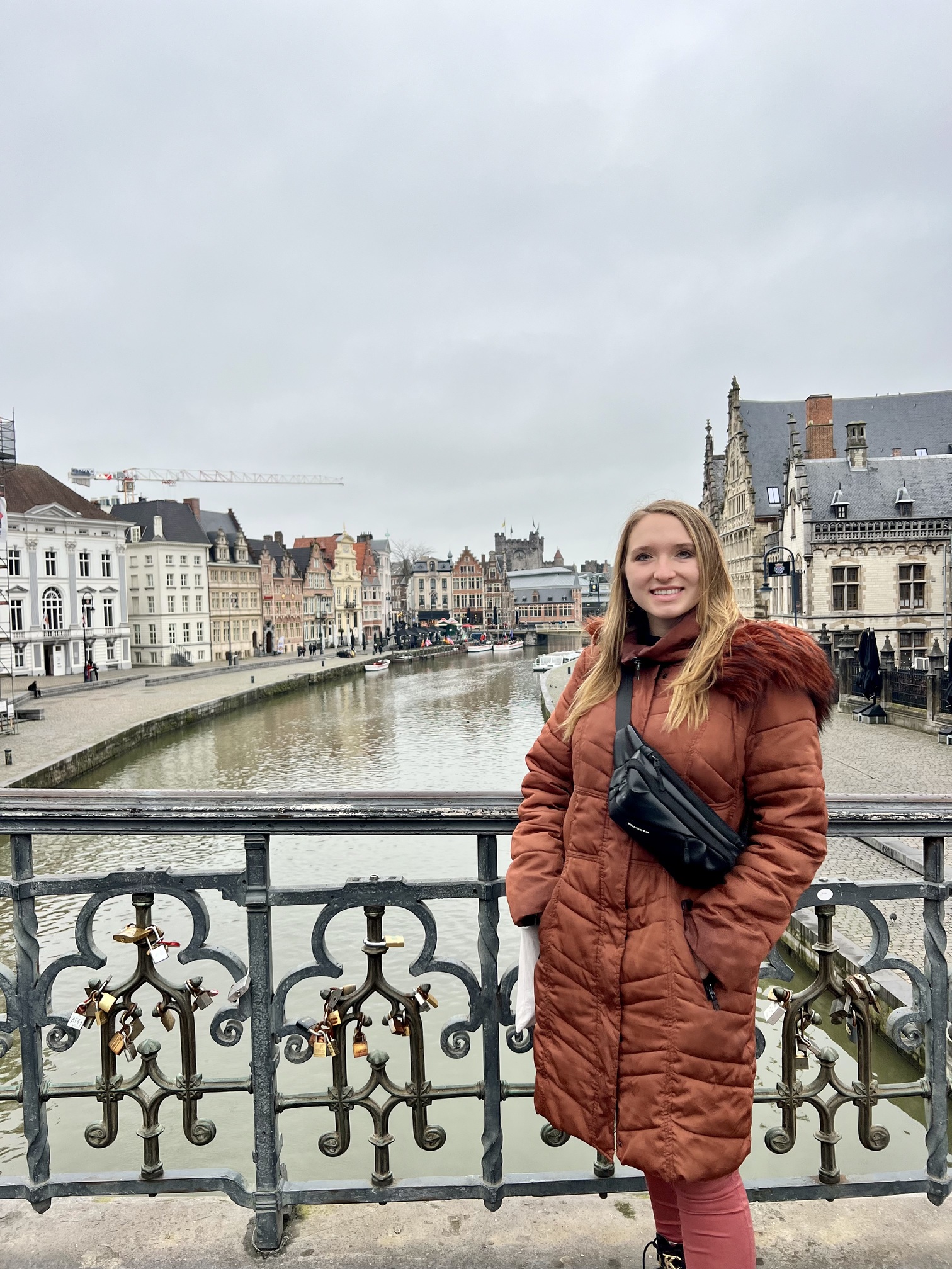 Enchanting view in Gent, Belgium, with ornate medieval architecture and bustling activity, capturing the essence of Belgian heritage and culture; travel guide to Ghent