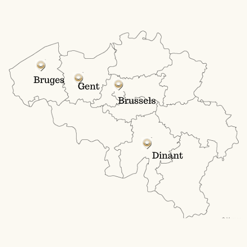 RA map of Belgium