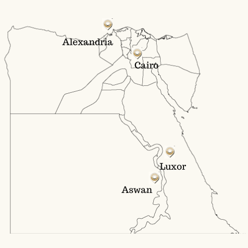 RA map of Egypt