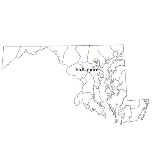 RA map of Maryland