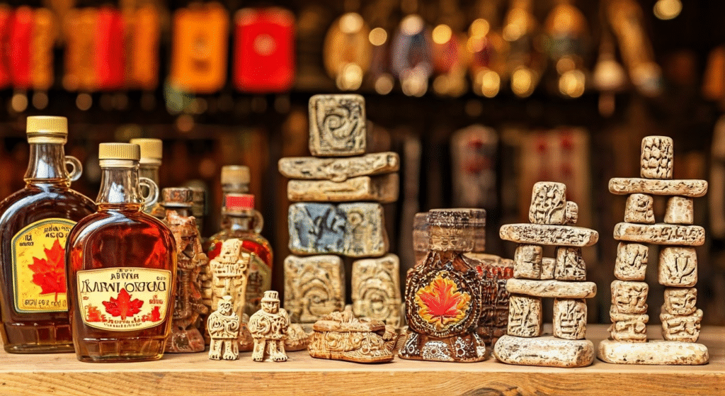 SKey Highlights Discover iconic Canadian souvenirs, including pure maple syrup, ice wine, and Anne of Green Gables merchandise. Learn about handcrafted items like Indigenous art, totem pole replicas, and dreamcatchers reflecting Canada’s heritage. Explore regional specialties such as jams from Nova Scotia, prairie wheat crafts from Winnipeg, and native artwork from Vancouver Island. Find practical souvenirs like Canadian weather gear and eco-friendly reusable items. Understand where to shop for authentic souvenirs in Canadian cities or online. Relish edible souvenirs, including locally sourced cheeses, cranberries, and unique snacks. Introduction Canada is more than just beautiful views and lively cities. It is full of cultural meaning. The famous Canada maple leaf on the Canadian flag and its well-known pure maple syrup both tell part of Canada's story. These souvenirs honor Indigenous people and our national identity. They help keep Canada's charm with you. Explore the wide range of gifts this big country has. Find the perfect keepsake to remember your trip. 10 Must-Have Canadian Souvenirs Canada has a fantastic range of souvenirs that mix culture, nature, and art. You can find items like the maple leaf, a well-known symbol of Canada. If you love tasty drinks, try the ice wine from Niagara Falls. There are also handmade art pieces from First Nations artists and bright sports gear that showcase Canada's rich heritage. These souvenirs are not just simple gifts; they hold special meaning for your time in Canada. Let’s look at ten must-have items to remember your amazing trip. 1. Maple Syrup Maple syrup is the perfect souvenir from Canada. It often comes in bottles shaped like a vibrant maple leaf. Canada is known around the world for having the best quality maple syrup. It is especially produced in Quebec. This sweet treat is not only well-known but also very useful. You can use it on pancakes, desserts, and even in drinks. When picking maple syrup, make sure it is 100% pure. Some choices at grocery stores may have added ingredients. Instead, choose locally made brands found in specialty shops. Maple syrup represents Canada’s natural gifts, not just its taste. If you don’t want to carry liquid souvenirs, you can try maple-flavored products. These include cookies, candies, and hot drinks. They are easy to pack in your suitcase. Maple syrup items make great gifts for family and friends. Just think about the pleasure of enjoying the taste of Canada in every bite! 2. Inukshuk Sculptures Inukshuk sculptures are a famous symbol of Canada’s Indigenous people and First Nations history. They were originally used as navigation tools and markers by Arctic tribes, like the Inuit. These stone structures look like humans. Today, they also stand for unity and the lasting spirit of Canada. When you travel, you can see life-size inukshuks along highways or on mountain peaks. Small versions are sold in boutique souvenir shops, and they make great gifts. These handmade sculptures celebrate the skills and culture of the First Nations. Having an inukshuk means more than just owning a souvenir—it is a piece of history. This symbol of Canada is a special reminder of your trip, honoring Indigenous craftsmanship and Arctic traditions. Take home this unique piece that shows the true heart of Canadian heritage. 3. Indigenous Handicrafts Canada’s Indigenous people, which include First Nations, Inuit, and Métis, provide special souvenirs full of tradition. Items like dreamcatchers, moccasins, and beadwork are handmade and show cultural art. They also represent the symbol of Canada through Indigenous views. Buying authentic handmade crafts supports Indigenous artisans. It helps keep traditional skills alive and preserves their cultural heritage. Always check for labels to confirm the items are made in Canada, ideally from Indigenous communities or craft markets in Quebec. From colorful Every Child Matters shirts to beautiful jewelry, each piece has a story. They honor the creative talents of Canada’s Indigenous people. These lovely gifts are perfect to keep or give to loved ones, celebrating the diversity and spirit of Canadian culture. 4. Ice Wine Ice wine is a special Canadian treat loved for its sweet taste. It is made in cold weather using grapes that freeze on the vine. Niagara Falls is the main place in Canada where they make ice wine. This drink shows how skilled Canadian winemakers are. You can find ice wine in LCBO stores and specialty shops across the country. If you like its rich flavor or want to share it as a gift, you can visit the Ice Wine Festival held every January in Niagara-on-the-Lake. Don’t like dessert wine? You can try other great Canadian wines from places like Jackson Triggs and Two Sisters, also from Niagara Falls. A bottle of ice wine truly represents Canada's charm—a lovely mix of nature’s beauty and great craftsmanship. Will you take a piece of Niagara’s magic home with you? 5. Canadian Sports Apparel Sports, especially hockey, is an important part of Canada’s culture. Because of this, sports clothes make great souvenirs. Items like hockey jerseys and Major League Baseball caps show proud support for Canadian teams and fans. Think about giving a real NHL hockey jersey from famous teams, like the Toronto Maple Leafs or the Ottawa Senators. You can find great quality jerseys at the official NHL shop or popular places like SportCheck. If you like baseball more, consider getting a Toronto Blue Jays cap. It’s perfect for fans all around the world. For those looking for cheaper options, souvenir shops throughout Canada offer casual team clothing at lower prices. These items help you connect with Canada’s love for sports. Canadian sportswear is not just a keepsake—it’s a fashionable way to show your love for Canada’s sports spirit. 6. Poutine Sauce Mix Poutine is a delicious dish that comes from Quebec. It is a favorite Canadian comfort food. This dish has a mix of golden fries, cheese curds, and tasty gravy, which warms your heart and pleases your taste buds. You can bring a taste of Canada home by getting a poutine sauce mix. You can find poutine sauce in grocery stores like IGA. Look for brands from Quebec or Montreal to get the true local flavor. You can recreate the magic of this dish by serving it to your loved ones when you get home. For the best experience, pair the sauce mix with cheese curds that are sourced locally. It’s not just a meal; it’s a way to enjoy Canada’s culture along with your memories from Quebec. Who wouldn’t want to share the joy of poutine with their family? 7. Canadian Whisky Canadian whisky stands for quality and style. It is known worldwide for its smooth and unique flavors. From distilleries in Nova Scotia to famous blends, whisky is a great souvenir. Coureurs des Bois maple whisky is a tasty choice that mixes traditional Canadian ingredients. If you love whisky, try variety packs that show different styles from across regions. They help keep the taste of Canada close to you. For gifts, think about giving whisky with special glasses. You can also make themed sets with other drinks like wine or spirits. Canadian whisky is more than just a drink; it shows off Nova Scotia’s skill and Canada's rich history of distilling. Who will you enjoy a toast to Canada with? 8. Totem Pole Replicas A trip to British Columbia or Vancouver Island isn’t complete without admiring the beautiful totem poles made by First Nations artisans. These poles honor Canada’s natural beauty and Indigenous artistry. Totem poles show figures that represent important ideas in First Nations beliefs and community values. You can find replicas in special shops. They are not just fine art; they are also little reminders of Canada’s connection to nature. Having a replica is more than just decoration—it shows respect for Indigenous knowledge. Totem poles are wonderful souvenirs that connect visitors to the heart of British Columbia. They capture both spirituality and art in one piece. They show Canada’s commitment to celebrating First Nations traditions. 9. Mounted Police Memorabilia The Royal Canadian Mounted Police, or Mounties, are well-known symbols of Canada. They represent pride in the country. You can find keepsakes like figurines or clothing that show this emblem and highlight its cultural importance. Look for fun items in tourist shops or museums, where you will see Mounties depicted in cute ways. For collectors, genuine items backed by the Canadian Broadcasting Corporation are very popular. Having Mounted Police memorabilia in your collection connects you to Canada’s rich history. From their bright red uniforms to their badges, these items mix charm with a strong legacy. Will you add some Mountie-inspired pieces to your collection? 10. Anne of Green Gables Merchandise Anne of Green Gables is a beloved character from Prince Edward Island. There are many themed souvenirs that fans can find. These include mugs, bookmarks, and the famous raspberry cordial. These gifts show off Canadian creativity. For those who love the series, Anne-branded books and items make great presents. You can find nice products in local shops on Prince Edward Island or in online stores. These keepsakes not only bring back memories but also show the calm beauty of PEI. Anne of Green Gables is not just a story; it is a literary gem from Canada, visible through its souvenirs. What better way to remember your visit to Canada’s literary scene? Stay tuned as we look into the best places to buy these unique souvenirs and local specialties that show off Canada’s diversity. Where to Find Authentic Canadian Souvenirs You can find unique treasures that show Canada’s rich heritage in many places. Big cities like Toronto, Montreal, and Vancouver have shops filled with real artifacts. These range from handcrafted jewelry to tasty gourmet jams. Local markets are great spots to discover special items that have the famous maple leaf or other Canadian symbols. If you like shopping online, many Canadian gift stores display products that reflect the country’s diverse cultures. Websites like Etsy have artisans who sell real creations inspired by First Nations traditions. This way, you can take home a meaningful memory from your travels. Best Shops in Major Cities Exploring lively cities in Canada shows a wealth of shops filled with special souvenirs. In Toronto, the Distillery District has unique boutiques where handmade items show the rich culture of the area. Vancouver's Granville Island showcases local artists and has everything from beautiful jewelry to impressive indigenous art. In Quebec City, cute shops display traditional crafts, including tasty jams made with local fruits like blueberries and cranberries. If you are in Ottawa, the ByWard Market is the best spot to find famous Canadian items, like cool hockey jerseys and more. Online Canadian Gift Stores Exploring online Canadian gift stores gives you many unique items. These websites often show handcrafted goods made by local artisans. They represent the rich culture of Canada. You can find collectibles like hockey jerseys and pure maple syrup with just a few clicks. Shopping online also helps small businesses. Many of these stores offer products from different regions, like jams from Nova Scotia or Inuit carvings from the Northern Territories. This makes it easy to take home a piece of Canada. You can enjoy browsing from your couch or while traveling abroad. It is a great way to fulfill gifting needs for friends and family. Iconic Canadian Souvenirs by Region Regional features give Canadian souvenirs a special charm. The East Coast is known for its tasty seafood sauces and jams. Quebec shares the beautiful culture of French-Canadian music through music CDs. The Prairie Provinces focus on crafts from wheat and grain, honoring Canada's farming spirit. When you go west, you find native artwork and jewelry that show First Nations traditions. In the Northern Territories, you can see detailed Inuit soapstone carvings, which are real examples of native craftsmanship. These items not only show local culture but also help us connect to the rich history of Canada. East Coast: Seafood Sauces and Jams Exploring the food scene in Canada’s East Coast shows many seafood sauces and jams that highlight the local flavors. Known for its rich sea cooking, these tasty options often use special ingredients like wild blueberries and cranberries found right in the area. In small shops throughout Nova Scotia and Prince Edward Island, you can find handmade seafood sauces. These sauces go well with fresh seafood. Jams made from local fruits bring a sense of history, taking you back to the beautiful shores and rolling waves. They make your visit to Eastern Canada even more special and memorable. Quebec: French-Canadian Music CDs Exploring the music of Quebec is a fun way to take a piece of the province home. French-Canadian music CDs show different styles, from old folk songs to modern hits. Artists like La Bottine Souriante and Les Charbonniers de l'Enfer create lively sounds. Their music tells stories about the region’s culture and history, reflecting the rhythms of the St. Lawrence River. Looking for these special collections in local shops or at festivals makes your experience even better. Each note played will remind you of your Canadian adventure. Prairie Provinces: Wheat and Grain Crafts Exploring the Prairie provinces shows many unique crafts that celebrate Canada’s agricultural heart. Local artisans make beautiful pieces from wheat and grains. They transform these materials into decorative items, jewelry, and home goods. Their craftsmanship shows great respect for the land. Often, they use traditional techniques passed down through generations. Things like wheat weavings represent cultural identity and tell stories about life on the prairie. When visitors discover these crafts in local markets, they can bring home a piece of Canada’s heritage and natural beauty. West Coast: Native Artwork and Jewelry Exploring the art scene in Western Canada shows a rich variety of indigenous craftsmanship. From detailed totem poles to beautifully made jewelry, each piece shares a story full of cultural meaning. Cities like Vancouver and Victoria have galleries where you can see the work of First Nations creators. Authentic native artwork often uses traditional materials, showing the spirit of the land. Jewelry pieces with silver and local stones show a strong bond with the earth. Bringing back a unique item from the West Coast not only helps local artisans but also shares a piece of Canada’s heritage. Northern Territories: Inuit Soapstone Carvings The northern territories of Canada have a special collection of Inuit soapstone carvings. These carvings show the rich art and heritage of the indigenous people. The pieces often include wildlife like the moose and the beaver. They represent the deep bond that the Inuit share with nature. Each carving is not just a beautiful item; it tells a story of cultural importance. Whether you visit Yellowknife or Iqaluit, these soapstone art pieces remind us of Canada's amazing craftsmanship. They beautifully reflect the spirit of the land. Celebrating Canada Through Local Crafts Craftsmanship in Canada is flourishing. Artisans tap into the country’s rich history. Each piece of craft tells a story from different cultures. You can see this in the detailed beadwork made by Indigenous peoples and in the delightful handicrafts from Nova Scotia's beautiful coast. Visiting local craft fairs or markets lets you connect with the lively community and discover unique treasures. You can support local talents and find handmade items that reflect their regions, like wooden carvings or traditional textiles. These crafts help keep heritage alive and celebrate the skill of people from Canada’s provinces. Introduction to Canadian Craftsmanship Craftsmanship in Canada shows its rich heritage and diversity. It combines ideas from First Nations, European settlers, and modern artists. Each item has a story, like a hand-carved Inuit soapstone sculpture or beautiful beadwork from indigenous traditions. The crafts often include symbols like the maple leaf or wildlife, making them even more appealing. Local artisans in cities such as Toronto and Vancouver put their creativity into special products. This way, each souvenir holds a part of Canada's cultural background. This craftsmanship helps the economy and also shares the spirit of the nation. Popular Craft Fairs and Markets Canada has a lot of colorful craft fairs and markets that show its rich culture. Events like the Toronto Signatures Show and Vancouver's Artisan Marketplace offer handmade items from local artists. You can find everything from beautiful jewelry to fine woodwork. Quebec's outdoor markets often highlight traditional crafts made by Indigenous people, showing the country’s diverse culture. Visitors can check out unique items and meet the artists, making these events great for finding real souvenirs. The atmosphere is lively, letting everyone feel the creativity and stories that represent Canada’s artistic spirit. Practical Souvenirs from Canada Travelers looking for practical souvenirs from Canada have many great choices that mix usefulness with a sense of national pride. You can grab durable Canadian weather gear. This gear is great for handling the various climates in the country. Another option is eco-friendly reusable items that show Canada’s commitment to sustainability. Insulated mugs with the classic maple leaf design and strong totes featuring local art can be taken home. These items make everyday life better and remind people of their trips. From Vancouver to Quebec City, these nice souvenirs last and capture the spirit of Canada. They are perfect for any suitcase. Canadian Weather Gear Canada has a diverse climate, so you need reliable weather gear that mixes style and function. If you are getting ready for the cold in Quebec or the rainy days in British Columbia, durable outerwear like down jackets and waterproof boots will keep you warm and dry. Accessories like cozy beanies and thermal gloves add extra warmth. This way, you can stay comfortable no matter the season. The well-known Canadian flannel shirts show both function and the country’s craftsmanship. Pack your suitcase with these must-haves to deal with Canada’s various weather, making your travel smooth and fun. Eco-Friendly Reusable Items Sustainable gifts are wonderful Canadian souvenirs. They mix function and care for the environment. Reusable shopping bags with designs like the maple leaf or beaver are a must for eco-friendly travelers. Think about getting a stainless steel water bottle. It is useful and shows off the beautiful scenes from British Columbia to Newfoundland. For those who love coffee, a travel mug made in Canada with creative designs shows respect for local craft. These eco-friendly gifts help cut down on waste. They also make special keepsakes that capture the spirit of Canada and support a greener way of living. Edible Souvenirs to Relish Exploring Canada’s food offers a tasty way to remember your visit. Pure maple syrup is a must-try. It's often called liquid gold and makes pancakes amazing. It also improves many recipes. In Nova Scotia, famous seafood sauces and traditional jams made with blueberries and cranberries show off the area’s great harvests. You can enjoy rich ice wine from Ontario's vineyards, gourmet cheeses, and local meat treats. Each bite shares a story about the land and its people. These tasty gifts do more than please your palate; they connect you to your experiences in this gorgeous country. Sweets and Snacks Unique to Canada Canada has many tasty sweets and snacks that reflect its diverse culture and flavors. Trying pure maple syrup is a must. People often drizzle it on pancakes or use it in candies. This is a key experience for any visitor. Butter tarts are another popular treat, known for their gooey filling and flaky crust, giving a sweet taste of tradition. Nanaimo bars, a delicious dessert from British Columbia, and kettle corn, enjoyed at festivals, are also favorites. Tasting these treats will remind you of Canada. They make great souvenirs to remember your trip. Local Cheese and Meat Delicacies Enjoying local cheese and meat lets you experience Canada’s rich food culture. Quebec is famous for its amazing artisanal cheeses. They make delicious options like creamy blue cheese and strong cheddars, using local ingredients. You can also find meats such as wild game and smoked salmon, showing the great food from both the land and ocean. Plus, famous items like Quebec's tourtière or Alberta’s beef jerky make great souvenirs. They truly represent the variety of Canadian flavors. Every bite reminds you of your travels and Canadian heritage. Souvenirs for Kids A treasure of fun items is ready for kids who want to take home a piece of Canada. Plush toys that look like famous animals, like the moose and beaver, make soft friends that show the spirit of nature. There are also fun puzzles shaped like the maple leaf or showing the beautiful places in British Columbia. These can keep young minds busy and become special reminders of their time in Canada. Each item shows the beauty of Canadian culture and sparks creative play. These souvenirs don't just connect kids to Canada; they also help share stories of adventure with family and friends at home. Canadian Wildlife Plush Toys Soft and cuddly, Canadian wildlife plush toys are great keepsakes for both kids and grown-ups. These plush friends show off the different animals of Canada, like the majestic moose and the playful beaver. They create a lovely view of the country’s wildlife. You can often find these toys in gift shops, markets, and grocery stores. They not only remind you of the great outdoors but also bring comfort and joy. Sometimes, you will find educational tags with facts about Canada's wildlife. This adds a fun learning experience to the mix. Fun Maple Leaf Shaped Puzzles Maple leaf-shaped puzzles are fun and exciting souvenirs. They are great for kids and collectors. These puzzles show a symbol of Canada. They also provide a fun way to learn. Everyone can enjoy putting them together. Each puzzle is colorful and shows Canada’s beauty. You will see designs with moose and maple syrup. You can find these puzzles in many shops in big cities. They offer a fun experience that you won’t forget. Taking home a piece of Canada's charm is easy with these charming puzzles. Conclusion Authentic Canadian souvenirs are special reminders of your experiences in this wide and varied country. You can find unique items from the busy markets of Quebec City to the breathtaking views of Western Canada. Each souvenir tells a story that you can share. This could be a handmade Indigenous piece or a jar of pure maple syrup, both representing Canada’s rich culture and history. Choose souvenirs that connect with your personal memories. This will help keep the spirit of Canada alive even after you unpack your suitcase. Celebrate these unique treasures that show what Canadian life is all about. Frequently Asked Questions What is the Most Popular Souvenir From Canada? The most popular souvenir from Canada is maple syrup. It's known for its rich taste and many uses. Visitors usually bring back bottles of this sweet treat. It captures the heart of Canadian culture and serves as a cherished memory of their trip. Can I Find Authentic Indigenous Crafts Easily? Yes, you can find real Indigenous crafts in many local markets and cultural centers in Canada. These places usually have true pieces created by Indigenous artists. Also, there are online platforms that focus on Indigenous goods. They provide a large variety, making it easy for everyone to access them. Are There Eco-Friendly Canadian Souvenirs? Yes, Canada has many eco-friendly souvenirs. You can find reusable shopping bags, bamboo utensils, and organic cotton clothes. Many local artists make products using sustainable materials or practices. This lets visitors support the environment and take home a piece of Canadian craft. Check out markets for these special items! What Are Some Uniquely Canadian Flavors to Bring Home? To enjoy some special Canadian flavors, think about getting maple syrup, butter tarts, and Nanaimo bars. You should also try unique jams made from local berries like blueberries and saskatoons. These sweets show off Canada's rich food culture and make great gifts for family and friends; canadian souvenirs