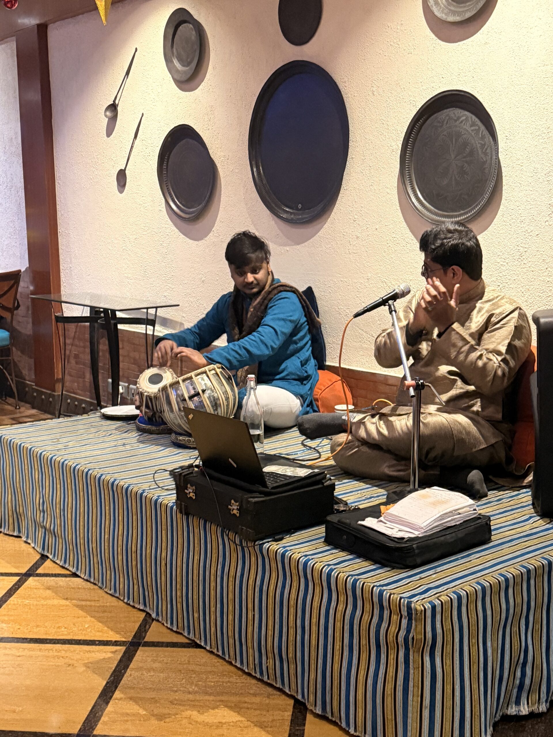Traditional Indian music. Travel guide to Delhi