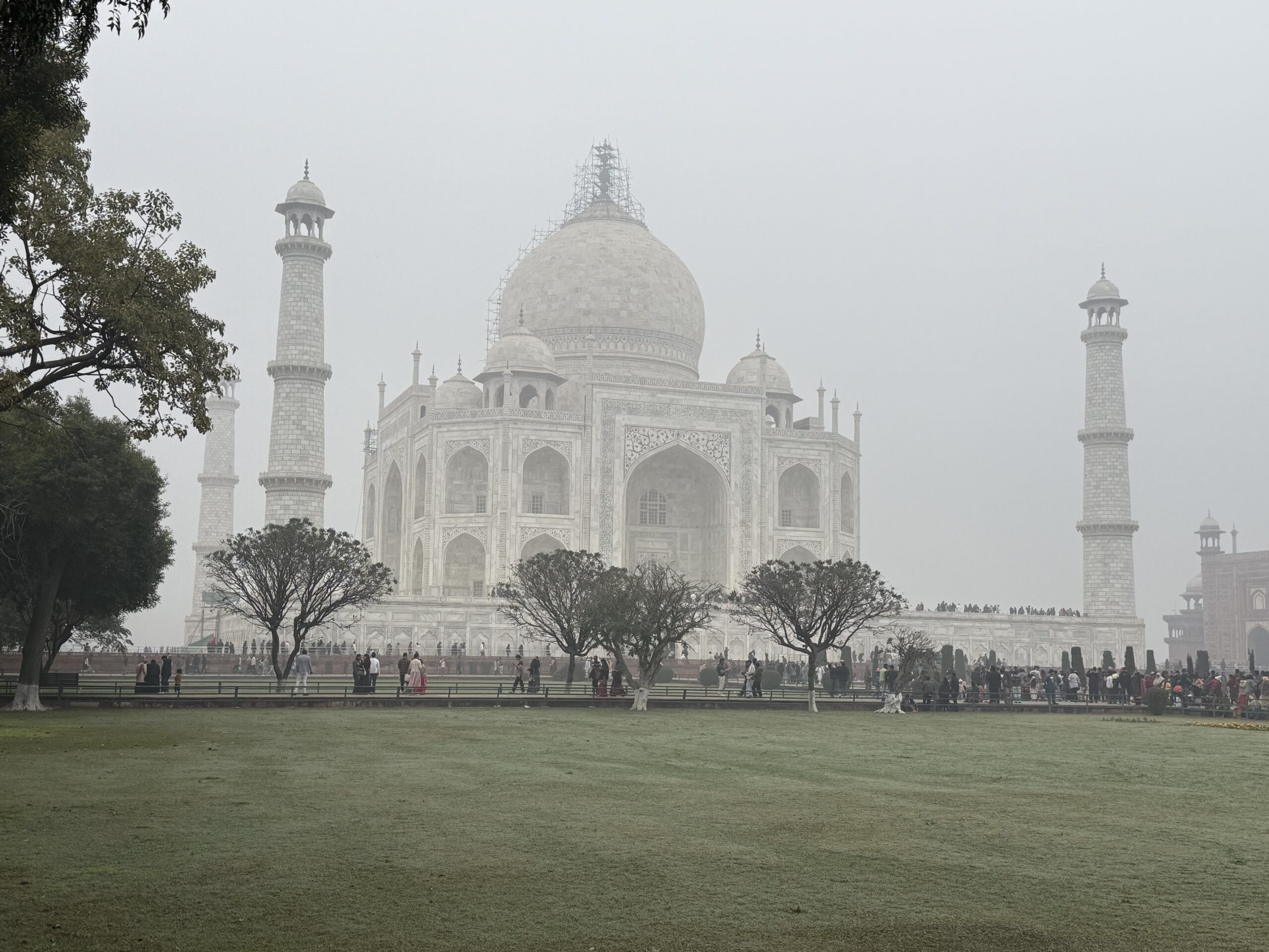 Taj Mahal in Agra reflected in the long pool at sunrise India travel guide
